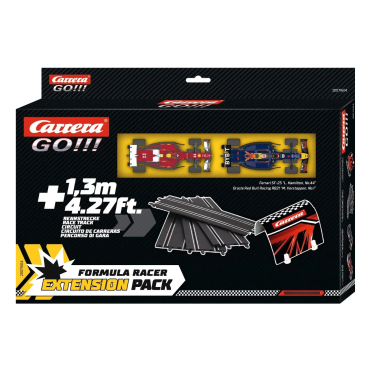 PACOTE DE EXTENSÃO FORMULA RACER 2 CARROS + RETAS PARA AUTORAMA CARRERA GO 20071604